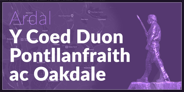 Coed Duon, Pontllanfraith a Oakdale